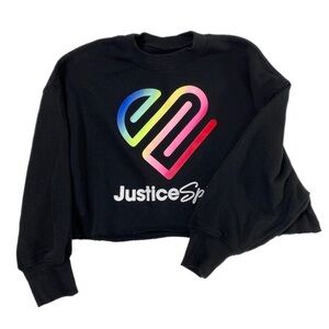 Justice Sport Oversized Raw Hem Girl’s Sweatshirt